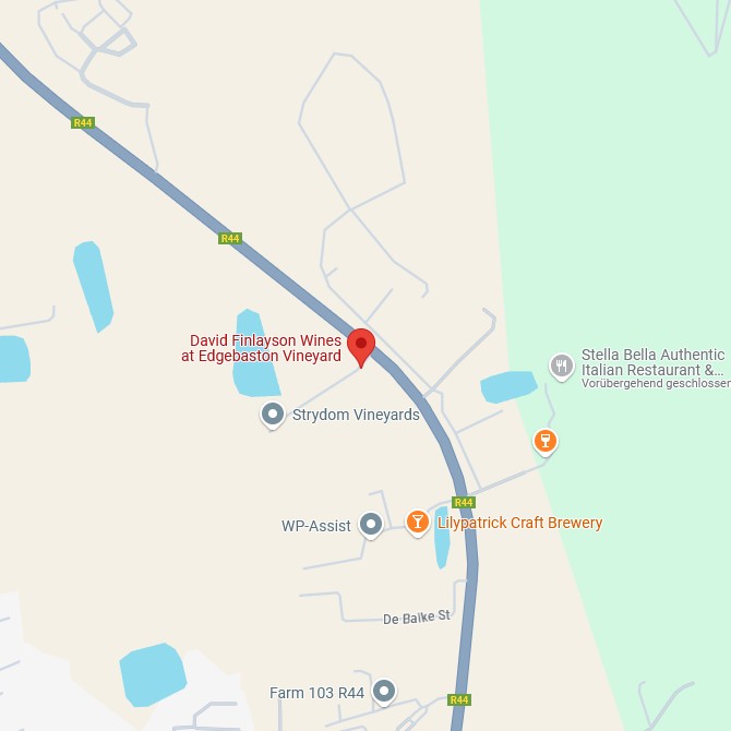 David Finlayson Wines Map