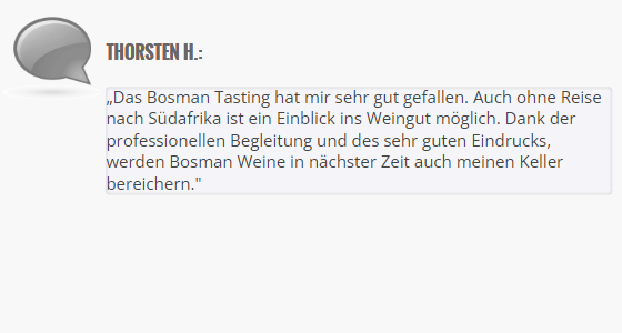 Kunden Kommentar zur Online Weinverkostung