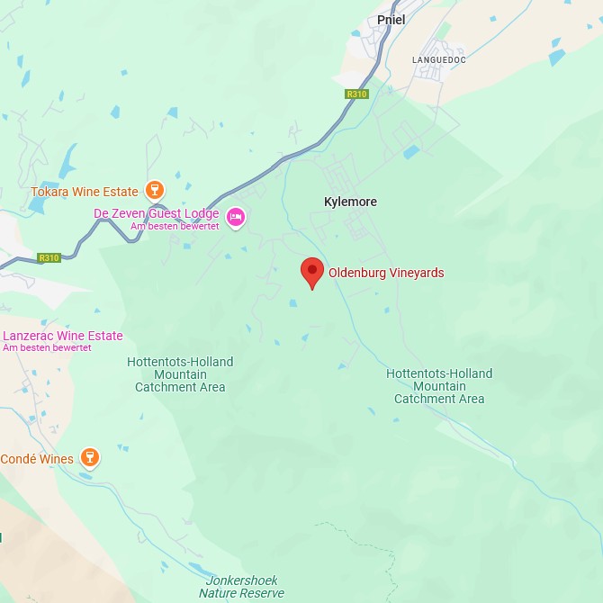 Oldenburg Vineyards Map