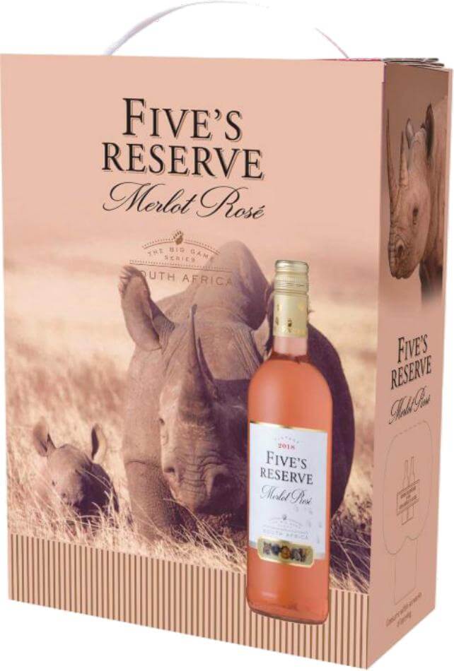 Van Loveren Five's Reserve Merlot Rosé Bag in Box 3 Liter 2019