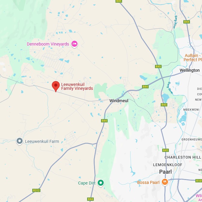 Leeuwenkuil Family Vineyards Map