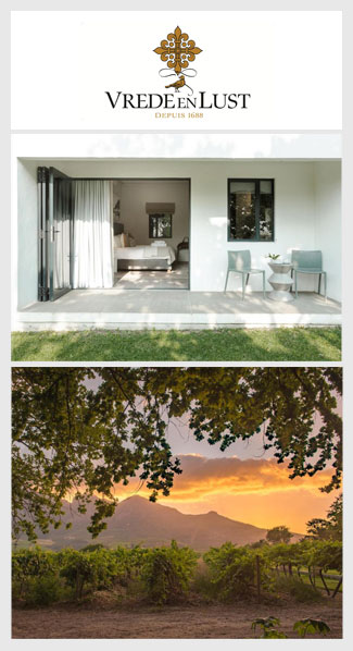 Übernachten auf einem Weingut in Südafrika - Vorstellung des Weingutes Vrede en Lust, Region Paarl