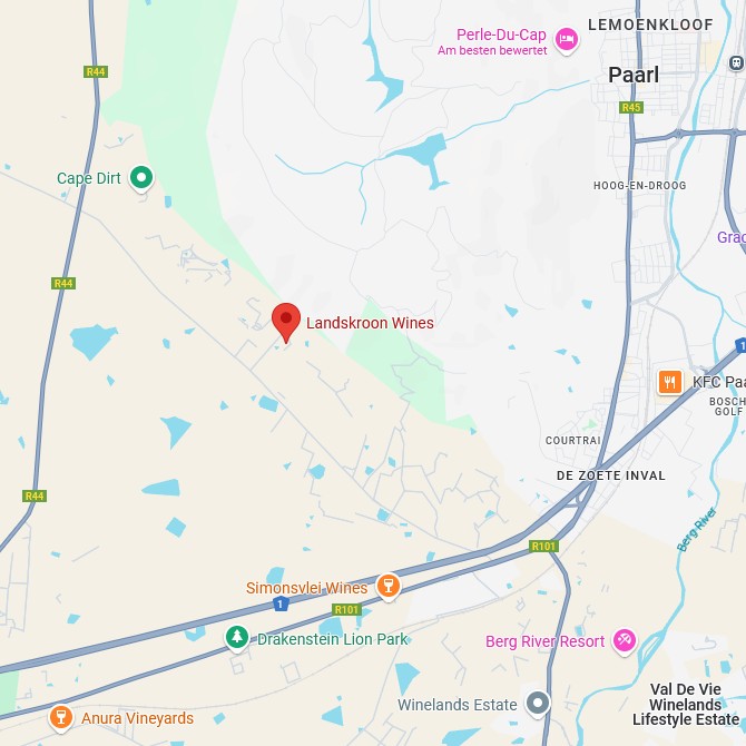Landskroon Wines Map