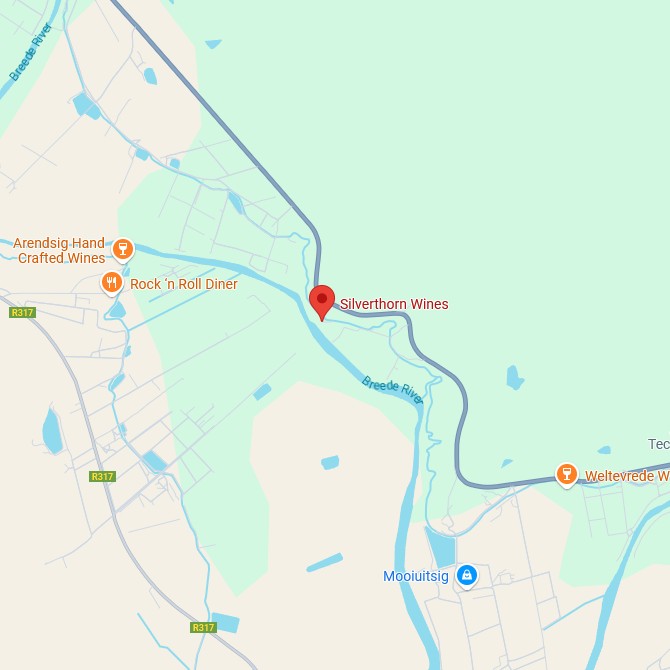 Silverthorn Wines Map