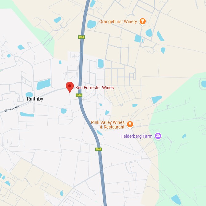 Ken Forrester Vineyards Map