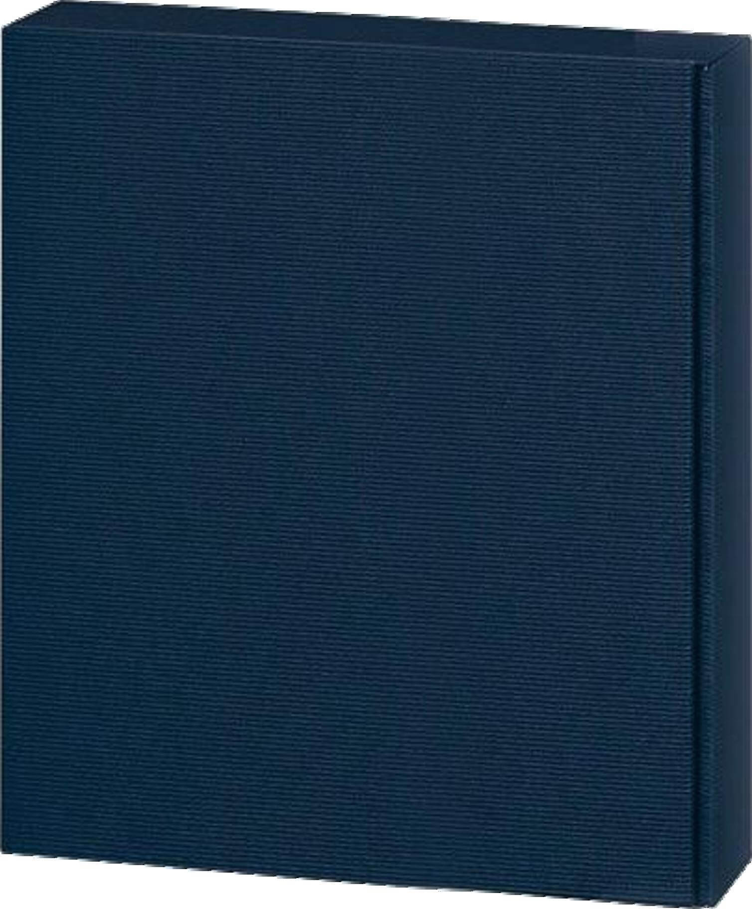 Präsentkartonage (offene Welle, schwarz) für 6 Flaschen