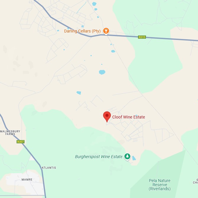 Cloof Wine Estate Map