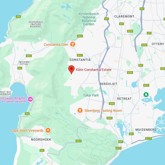 Klein Constantia Map