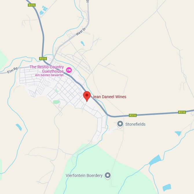 Jean Daneel Wines Map
