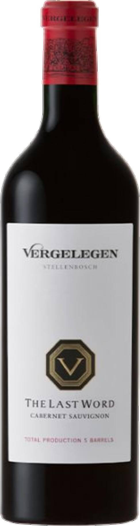 Vergelegen The Last Word Cabernet Sauvignon 2015