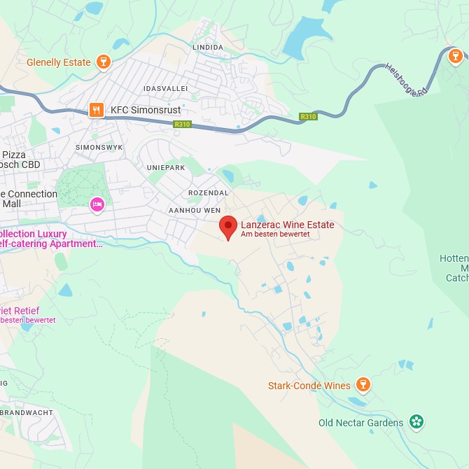 Lanzerac Wine Estate Map