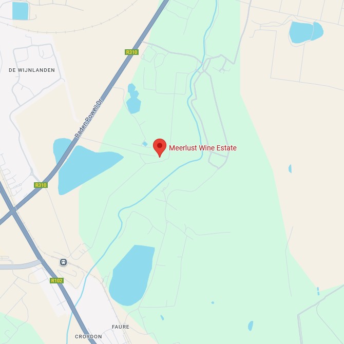 Meerlust Wine Estate Map