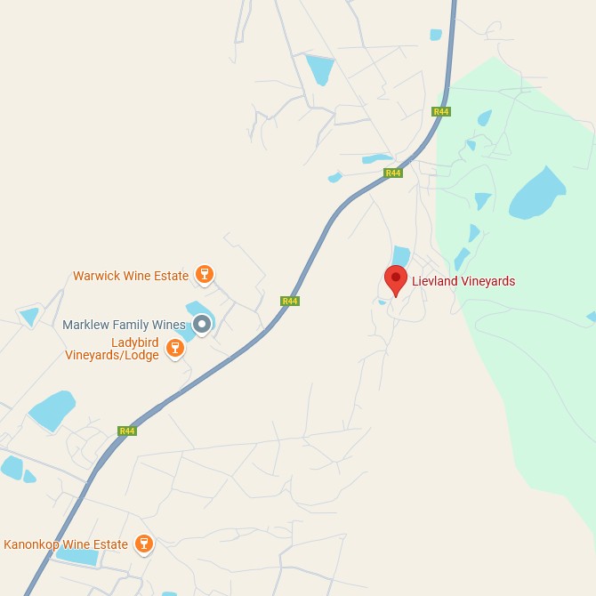 Lievland Vineyards Map