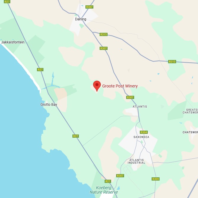 Groote Post Vineyards Map